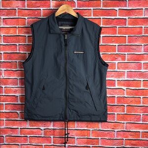VTG Abercrombie & Fitch Men's Rugged Navy‎ Blue Nylon Vest Size Small